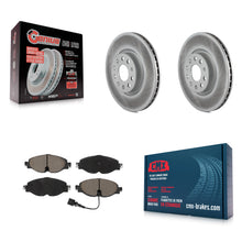 Charger l'image dans la galerie, Front Coated Brake Rotor Ceramic Pad Kit For Volkswagen Audi GTI A3 Quattro Golf