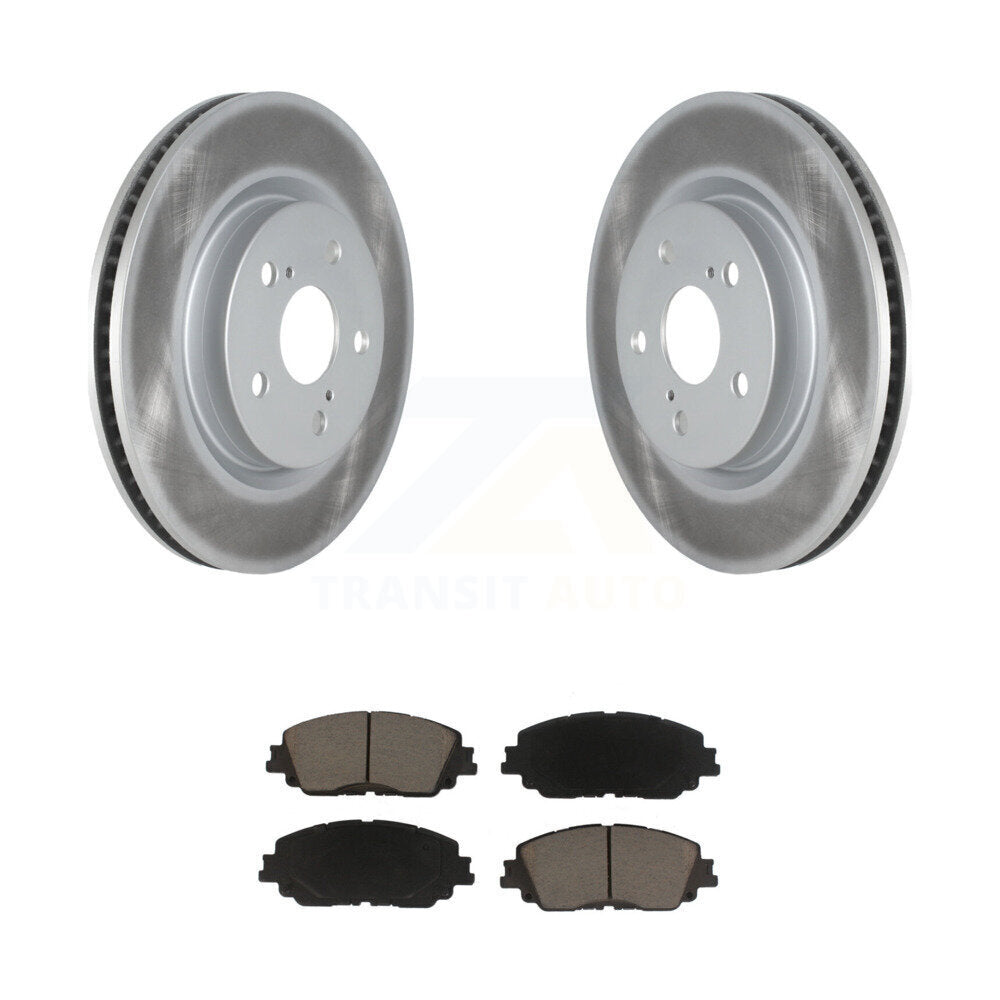 Front Coat Brake Rotors Ceramic Pad Kit For Toyota Camry RAV4 Lexus ES350 Avalon