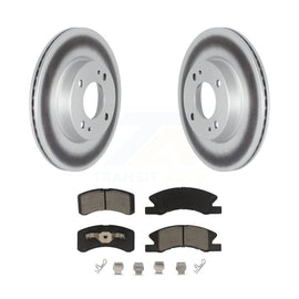 [Front] 2017-2022 Mitsubishi Mirage G4 Premium Coated Rotors & Ceramic Pads Brake Kit For Max Braking