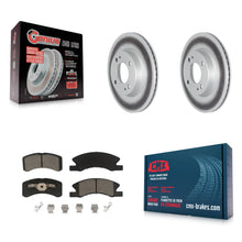 Charger l'image dans la galerie, [Front] 2017-2022 Mitsubishi Mirage G4 Premium Coated Rotors &amp; Ceramic Pads Brake Kit For Max Braking