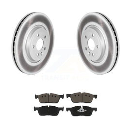 Front Coat Brake Rotors Ceramic Pad Kit For Jaguar F-Pace Land Rover Range Velar