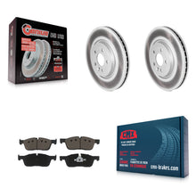 Charger l'image dans la galerie, Front Coat Brake Rotors Ceramic Pad Kit For Jaguar F-Pace Land Rover Range Velar
