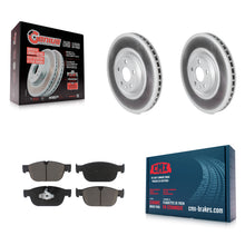 Charger l'image dans la galerie, Front Coated Brake Rotors Ceramic Pad Kit For Volvo XC90 XC60 XC40 S90 V90 Cross