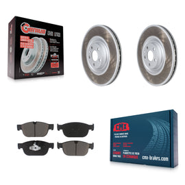 Front Coat Brake Rotors Ceramic Pad Kit For Volvo XC90 With 366mm Diameter Rotor