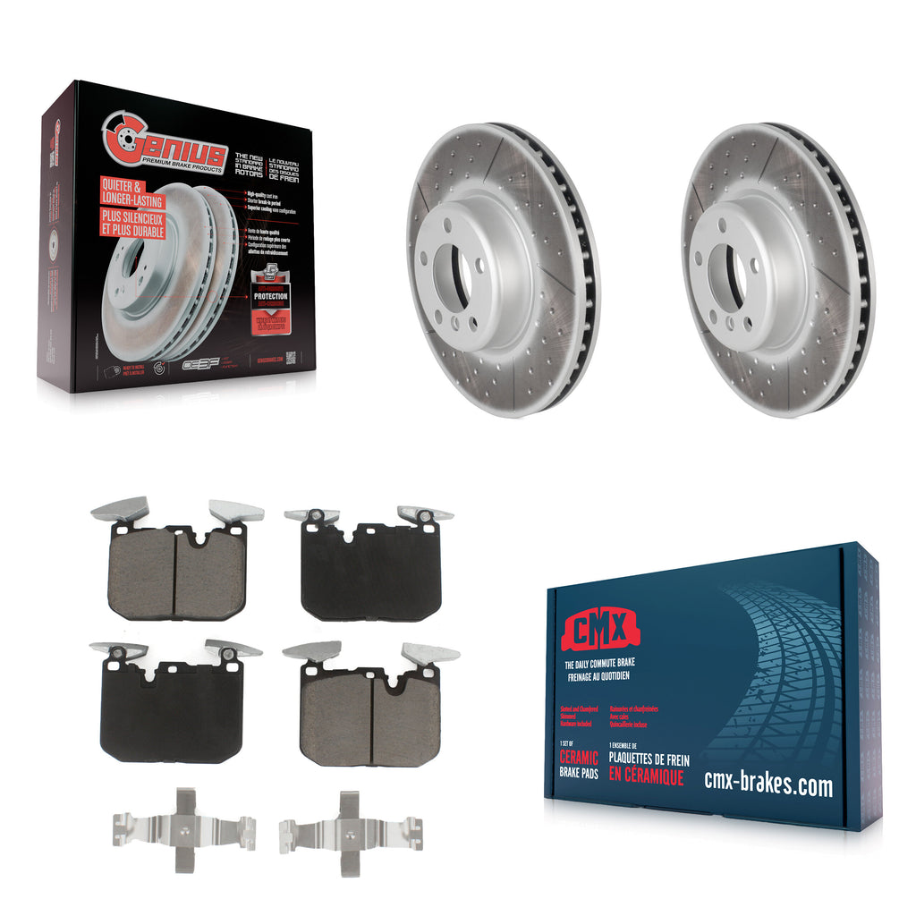 Front Coat Brake Rotor Ceramic Pad Kit For BMW 328i 428i 330i xDrive 335i Gran 3