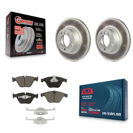 Front Coated Disc Brake Rotors Ceramic Pad Kit For BMW 328i xDrive X1 328xi 323i