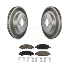 Charger l&#39;image dans la galerie, Front Coated Brake Rotor Ceramic Pad Kit For Chevrolet Silverado 1500 GMC Sierra