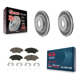 [Front] 2015-2020 Honda Fit Premium Coated Rotors & Ceramic Pads Brake Kit For Max Braking