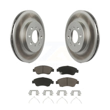 Charger l&#39;image dans la galerie, Front Coated Disc Brake Rotors And Ceramic Pads Kit For Honda Civic Fit del Sol