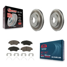 Charger l'image dans la galerie, Front Coated Disc Brake Rotors And Ceramic Pads Kit For Honda Civic Fit del Sol