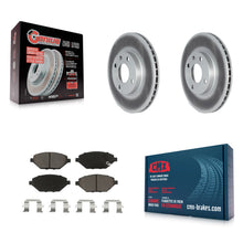 Charger l'image dans la galerie, [Front] 2016-2021 Chevrolet Spark Premium Coated Rotors &amp; Ceramic Pads Brake Kit For Max Braking