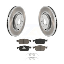 Load image into Gallery viewer, Front Coated Disc Brake Rotors And Ceramic Pads Kit For Ford Focus Lincoln MKC