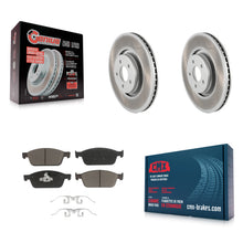 Charger l'image dans la galerie, Front Coated Disc Brake Rotors And Ceramic Pads Kit For Ford Focus Lincoln MKC
