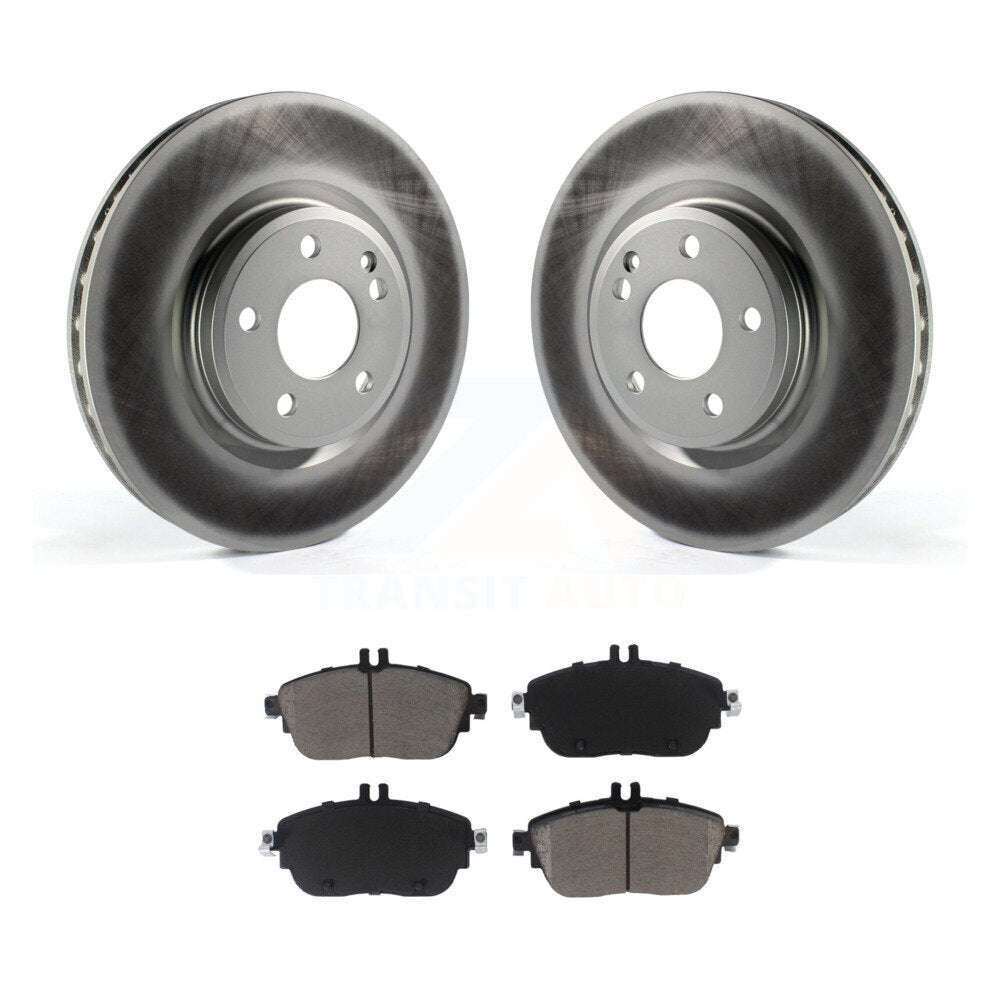 Front Coat Brake Rotors Ceramic Pad Kit For Mercedes-Benz GLA250 CLA250 INFINITI