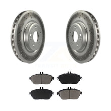 Load image into Gallery viewer, Front Coated Disc Brake Rotors &amp; Ceramic Pad Kit For Mercedes-Benz GLA250 CLA250