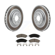 Charger l&#39;image dans la galerie, Front Coated Disc Brake Rotors And Ceramic Pads Kit For 2004-2009 Cadillac SRX