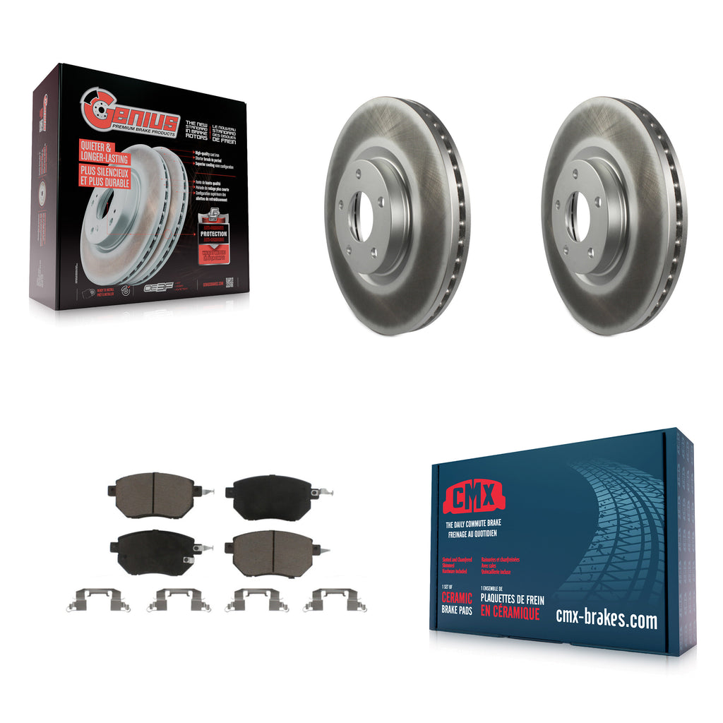 Front Coat Brake Rotors Ceramic Pad Kit For Nissan Altima Murano Maxima INFINITI