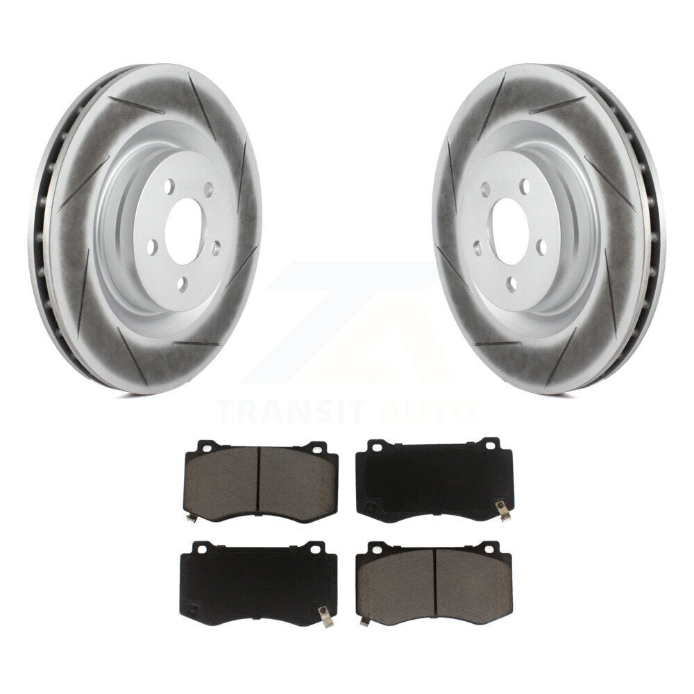 Front Coat Brake Rotor Ceramic Pad Kit For Dodge Charger Chrysler 300 Challenger