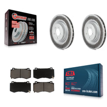 Charger l'image dans la galerie, Front Coat Brake Rotor Ceramic Pad Kit For Dodge Charger Chrysler 300 Challenger