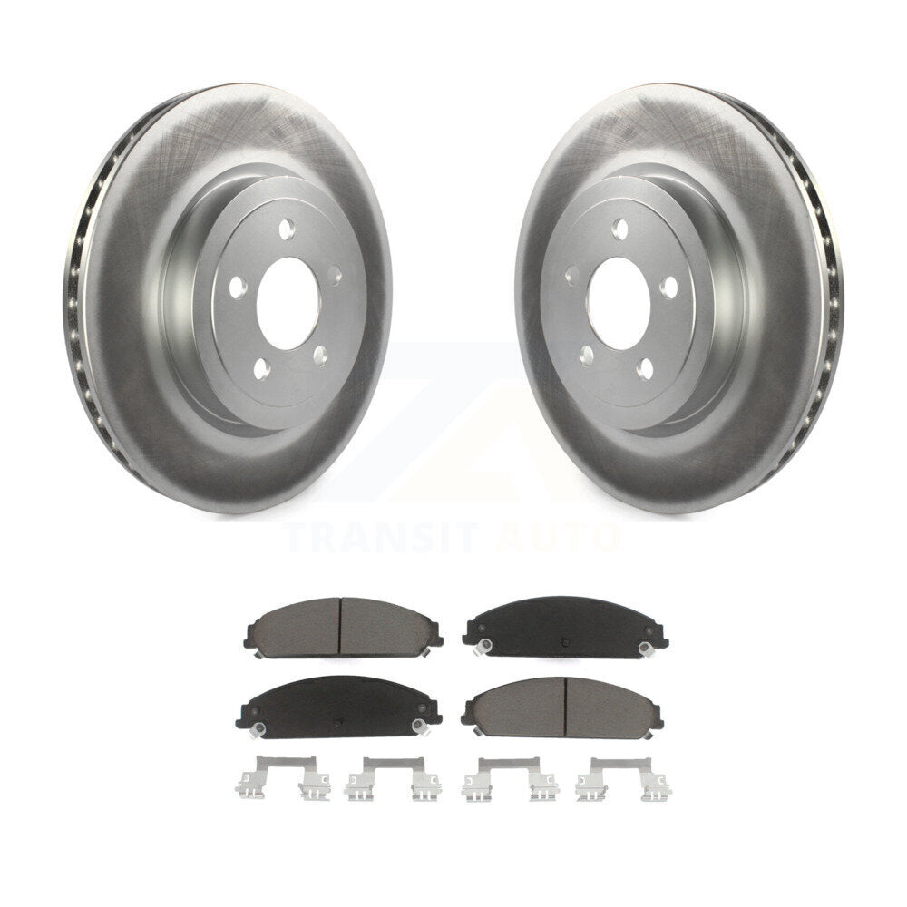 Front Coat Brake Rotor Ceramic Pad Kit For Dodge Charger Chrysler 300 Challenger