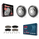 Front Coat Brake Rotor Ceramic Pad Kit For Dodge Charger Chrysler 300 Challenger