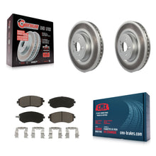 Charger l'image dans la galerie, Front Coated Disc Brake Rotors And Ceramic Pads Kit For Subaru Legacy