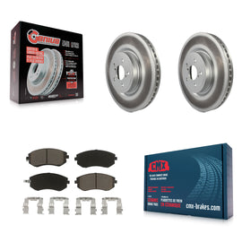 Front Coated Disc Brake Rotors And Ceramic Pads Kit For Subaru Legacy