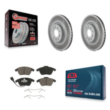 Charger l'image dans la galerie, Front Coat Brake Rotor Ceramic Pad Kit For Volkswagen Jetta Beetle CC Passat GTI