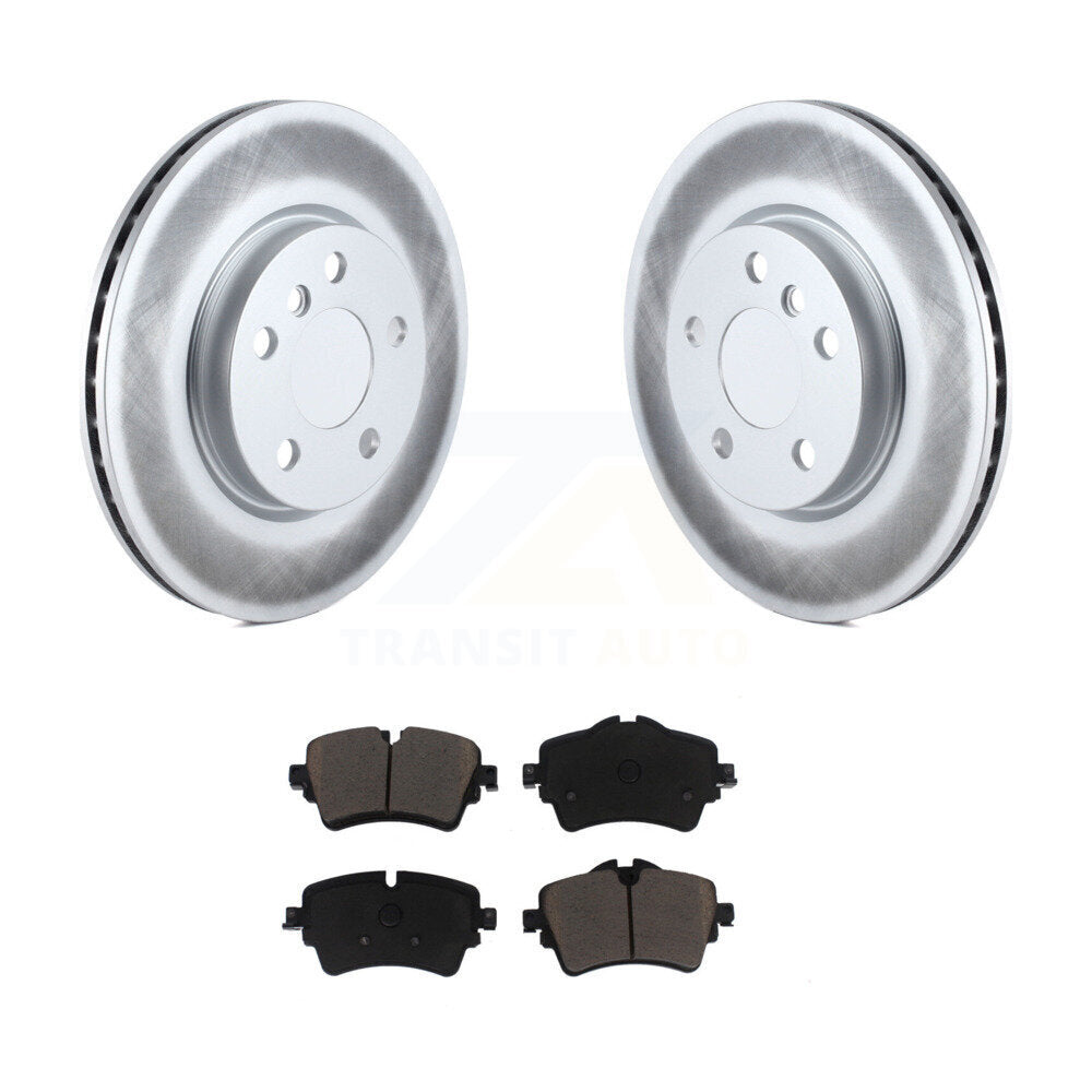 Front Coated Disc Brake Rotors And Ceramic Pads Kit For Mini Cooper Clubman