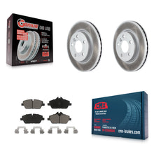 Charger l'image dans la galerie, Front Coated Disc Brake Rotors And Ceramic Pads Kit For Mini Cooper