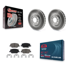 Charger l'image dans la galerie, Front Coat Disc Brake Rotors Ceramic Pad Kit For Jeep Renegade Compass Fiat 500X