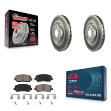 Charger l'image dans la galerie, Front Coated Disc Brake Rotor And Ceramic Pad Kit For Jeep Cherokee Chrysler 200