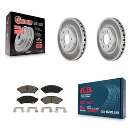 Front Coat Disc Brake Rotor Ceramic Pad Kit For Chevrolet Uplander Buick Terraza