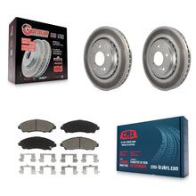 Charger l'image dans la galerie, Front Coat Disc Brake Rotors Ceramic Pad Kit For Honda Pilot Acura MDX Ridgeline