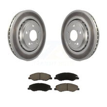 Charger l&#39;image dans la galerie, Front Coated Disc Brake Rotors And Ceramic Pads Kit For 2018-2023 Honda Odyssey