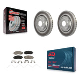 Front Coated Disc Brake Rotors And Ceramic Pads Kit For Honda Odyssey Passport