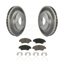 Charger l&#39;image dans la galerie, Front Coated Disc Brake Rotor And Ceramic Pad Kit For Honda Civic Acura RSX CR-Z