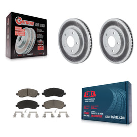 Front Coated Brake Rotors Ceramic Pad Kit For Mitsubishi Galant Chrysler Sebring