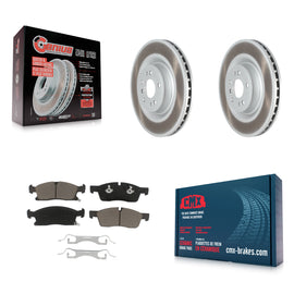 Front Coat Disc Brake Rotor Ceramic Pad Kit For Mercedes-Benz GLS450 GL450 GL350