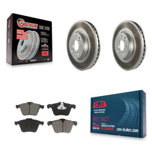 Charger l'image dans la galerie, Front Coated Brake Rotor Ceramic Pad Kit For Volvo V70 With 300mm Diameter