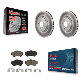 Front Coated Disc Brake Rotors And Ceramic Pads Kit For Chrysler PT Cruiser