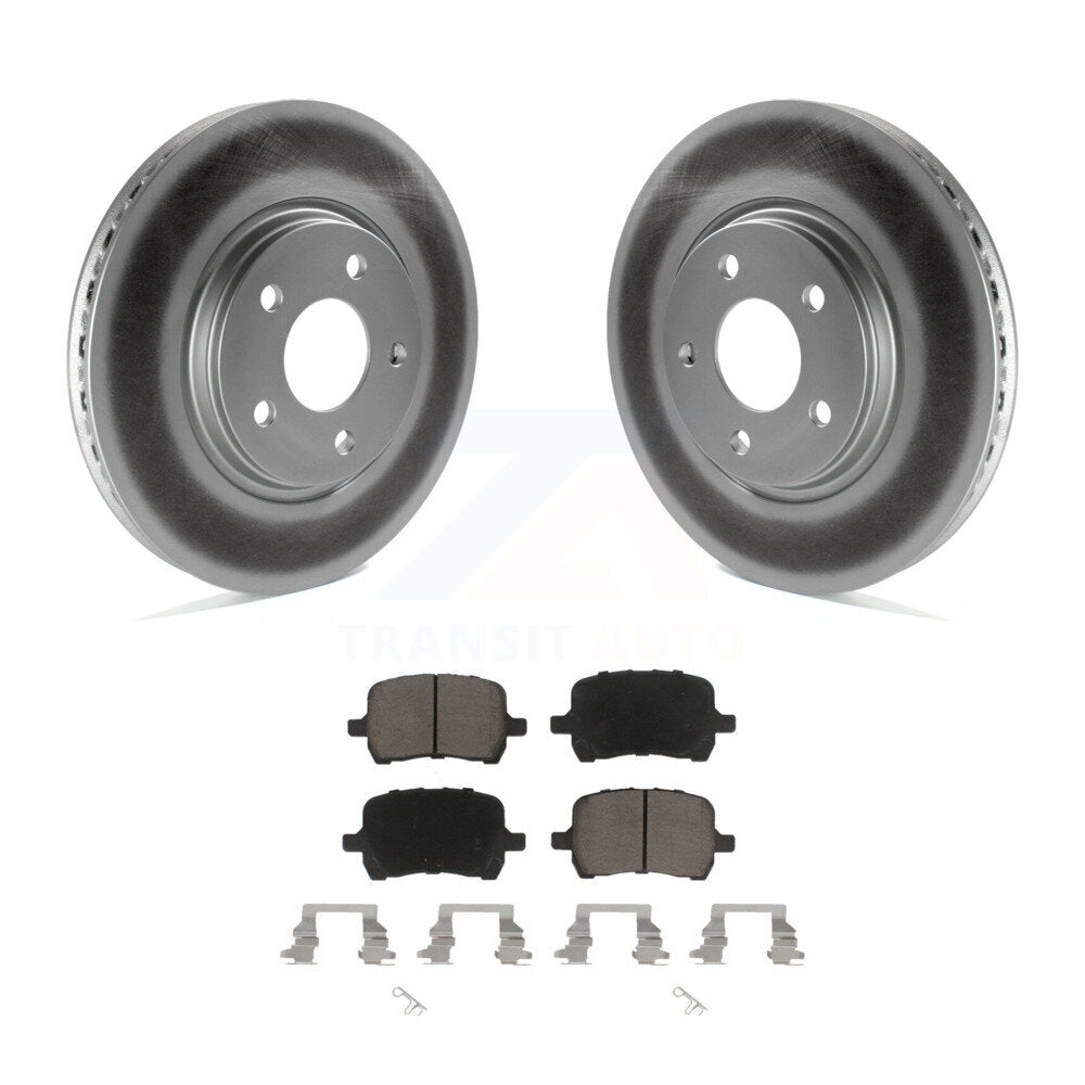 Front Coat Brake Rotor Ceramic Pad Kit For Chevrolet Malibu Pontiac G6 Cobalt G5