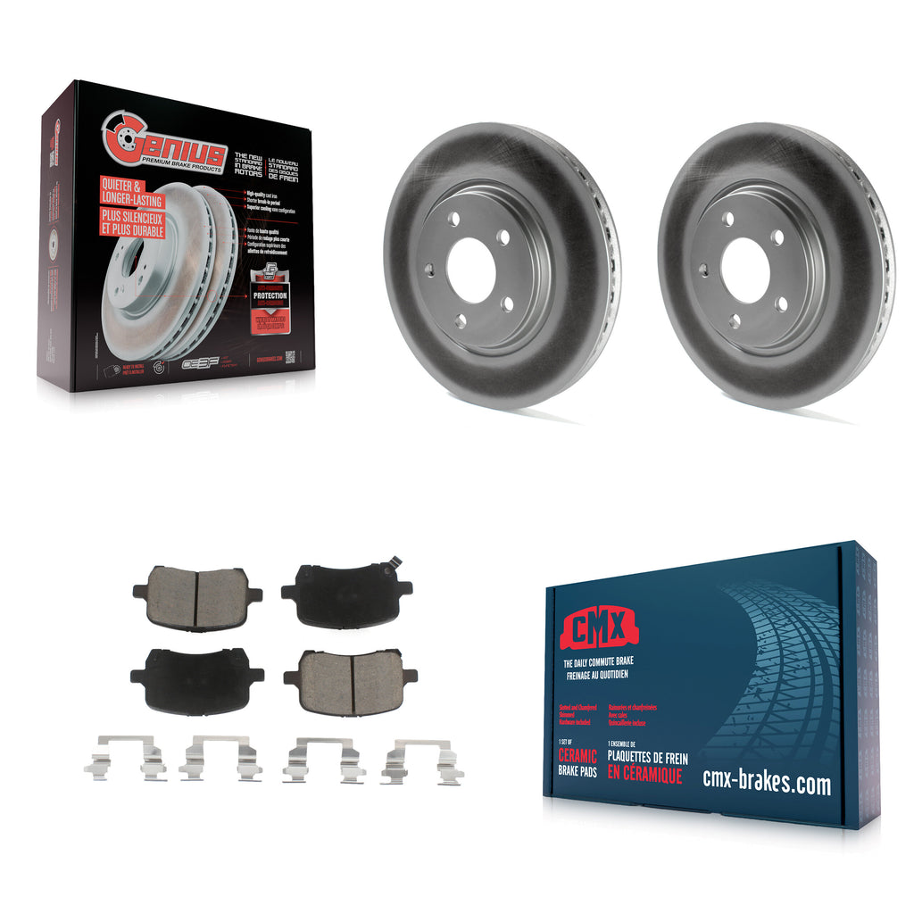 Front Coat Brake Rotor Ceramic Pad Kit For Chevrolet Cobalt Malibu Saturn Ion G6
