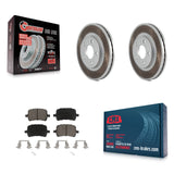 Front Coated Disc Brake Rotors & Ceramic Pad Kit For Chevrolet Malibu Pontiac G6