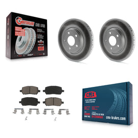 [Front] 10 Pontiac G5 With Rear Disc Brakes Premium Coated Rotors & Ceramic Pads Brake Kit For Max Braking