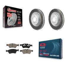 Charger l'image dans la galerie, Front Coat Brake Rotors Ceramic Pad Kit For Mercedes-Benz ML350 GL450 R350 GL550