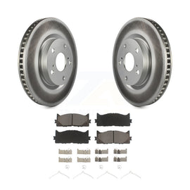 Front Coat Disc Brake Rotors Ceramic Pad Kit For Toyota Camry Lexus ES350 Avalon