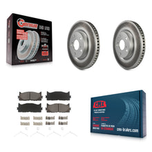 Charger l'image dans la galerie, Front Coat Disc Brake Rotors Ceramic Pad Kit For Toyota Camry Lexus ES350 Avalon