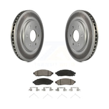 Charger l&#39;image dans la galerie, Front Coated Brake Rotor &amp; Ceramic Pad Kit For Nissan Frontier Pathfinder Xterra