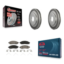 Charger l'image dans la galerie, Front Coated Brake Rotor Ceramic Pad Kit For Nissan Frontier Suzuki Equator 2.5L